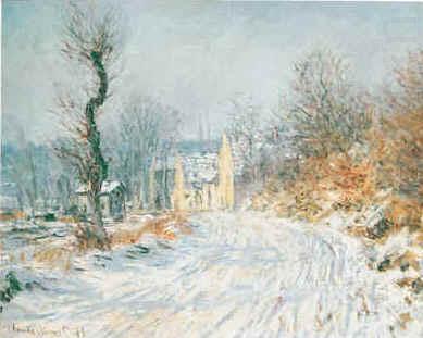 Road to Giverny in Winter, Claude Monet